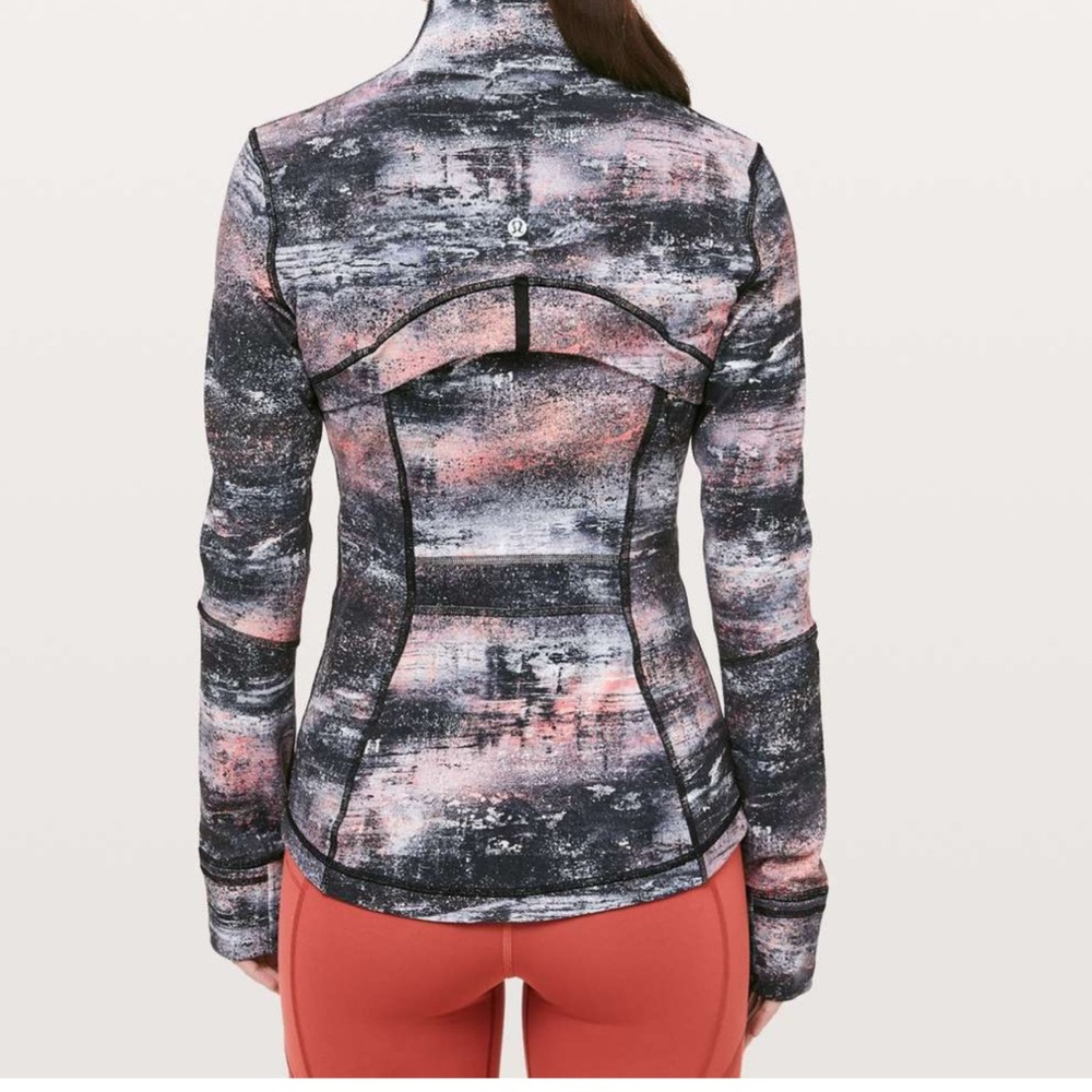 Lululemon Define Jacket Azurite Poppy Coral Multi size 6 - Picture 2 of 7